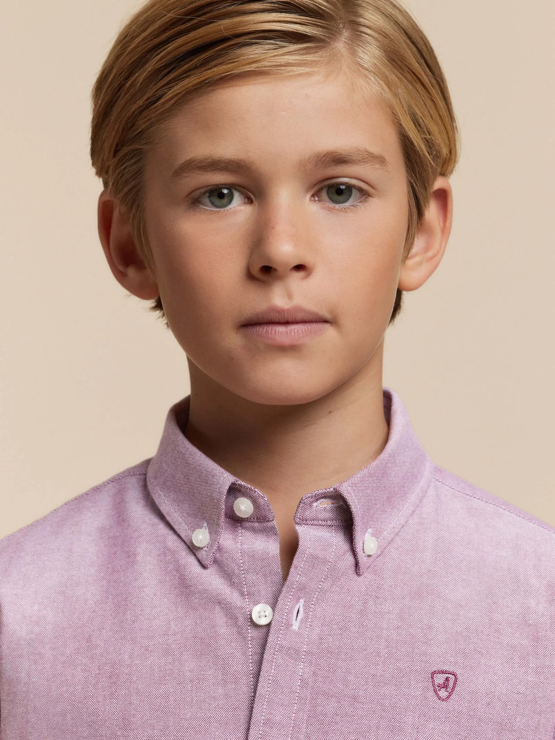 Camisas<Alvaro Moreno CAMISA OXFORD SOLID KIDS Burdeos