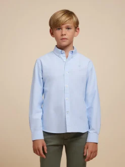 Camisas<Alvaro Moreno CAMISA OXFORD SOLID KIDS Celeste