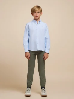 Camisas<Alvaro Moreno CAMISA OXFORD SOLID KIDS Celeste