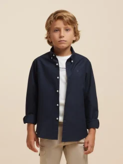 Camisas<Alvaro Moreno CAMISA OXFORD SOLID KIDS Azul Marino