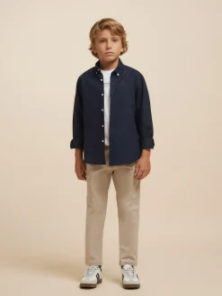 Camisas<Alvaro Moreno CAMISA OXFORD SOLID KIDS Azul Marino