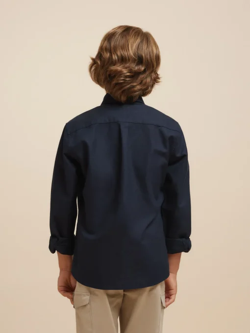 Camisas<Alvaro Moreno CAMISA OXFORD SOLID KIDS Azul Marino