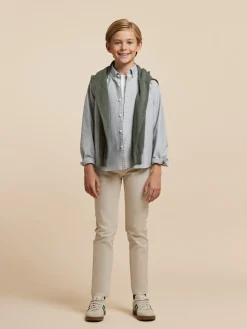 Camisas<Alvaro Moreno CAMISA OXFORD SOLID KIDS Verde