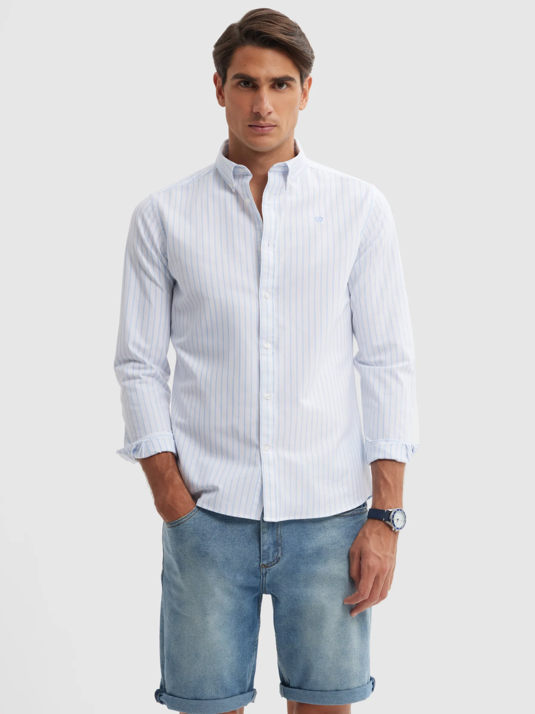 Oxford<Alvaro Moreno CAMISA OXFORD SUNNY Celeste