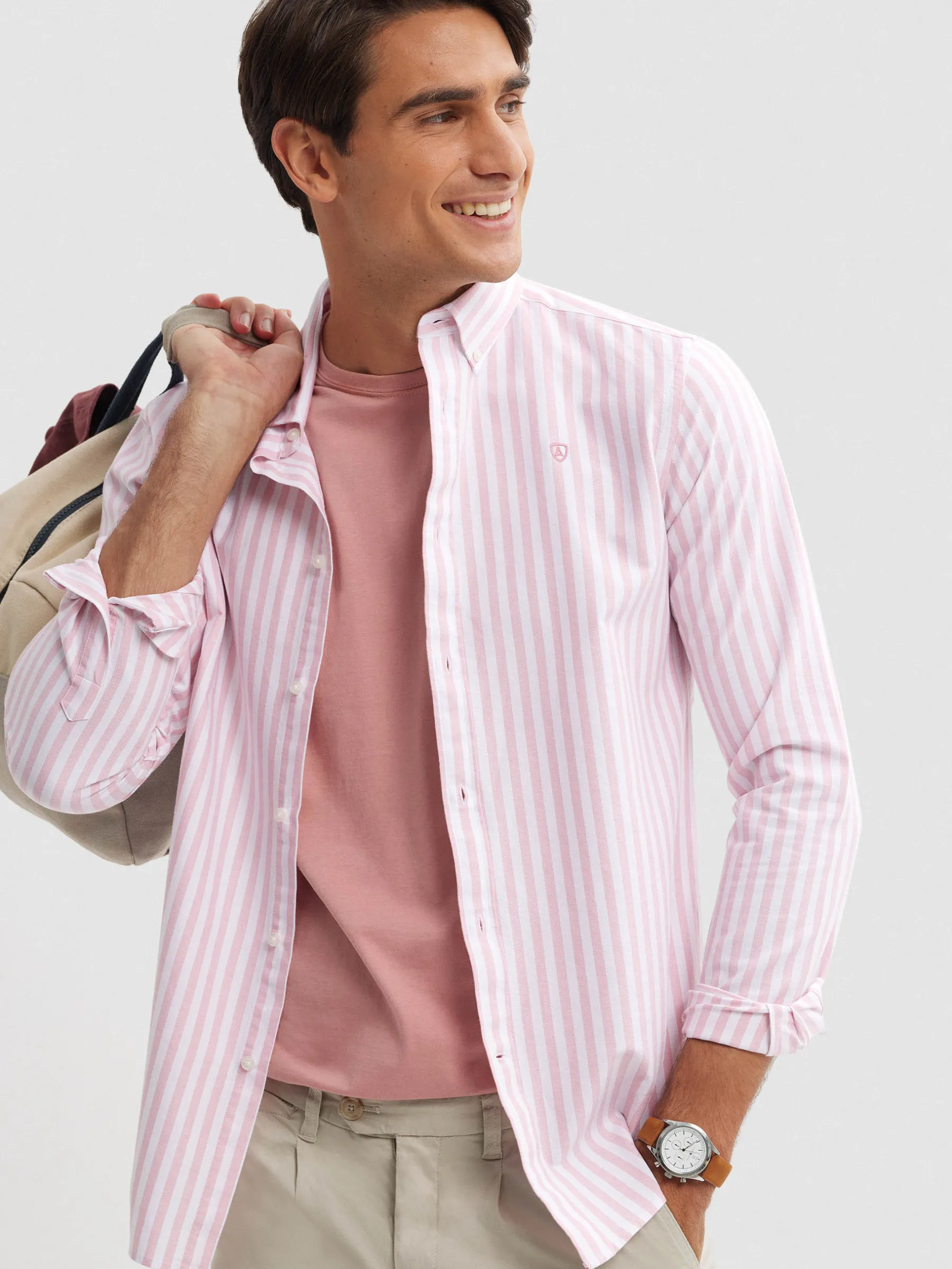 Oxford<Alvaro Moreno CAMISA OXFORD SUNSET Coral