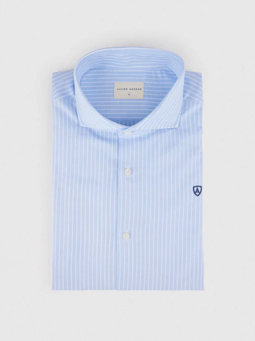 Camisas Vestir|Camisas Vestir<Alvaro Moreno CAMISA P. POINT DIPLO Celeste