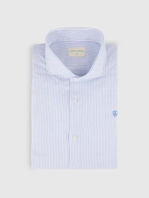Camisas Vestir|Camisas Vestir<Alvaro Moreno CAMISA P. POINT RAYAS Azul