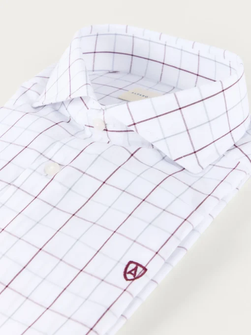 Casual<Alvaro Moreno CAMISA POPELIN CUADROS Burdeos