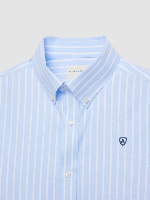 Casual<Alvaro Moreno CAMISA RAYAS DUTTON Celeste