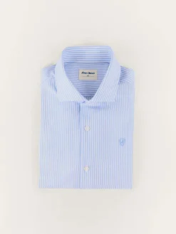 Camisas<Alvaro Moreno CAMISA RAYAS FIL A FIL KIDS Celeste