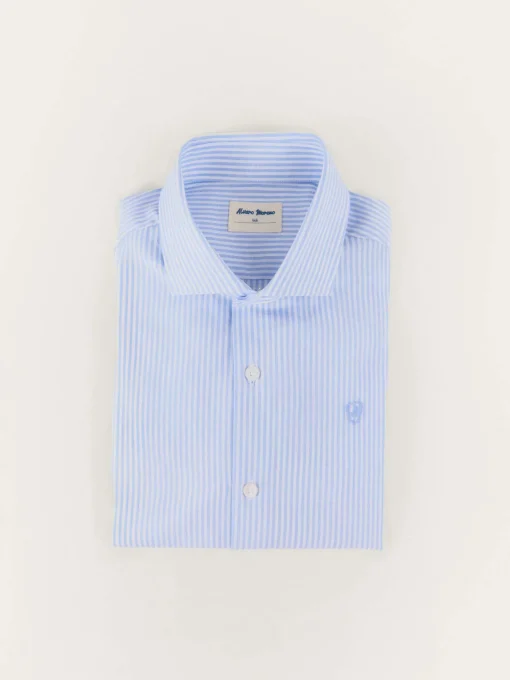 Camisas<Alvaro Moreno CAMISA RAYAS FIL A FIL KIDS Celeste