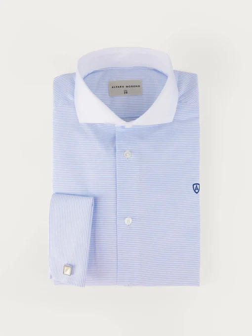 Camisas Vestir|Camisas Vestir<Alvaro Moreno CAMISA RAYAS P.DOBLE Azul