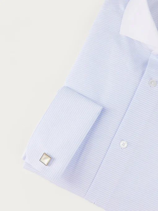 Camisas Vestir|Camisas Vestir<Alvaro Moreno CAMISA RAYAS P.DOBLE Celeste