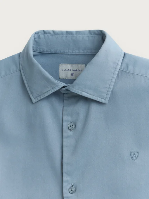 Casual<Alvaro Moreno CAMISA TWILL DYE Azul