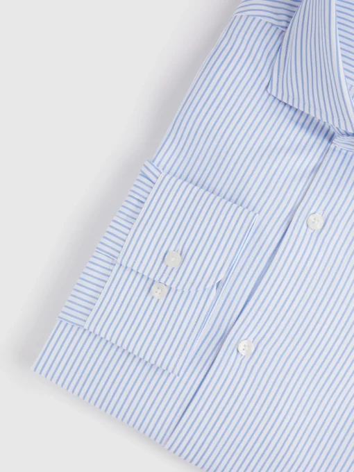 Camisas Vestir|Camisas Vestir<Alvaro Moreno CAMISA VESTIR RAYAS Celeste