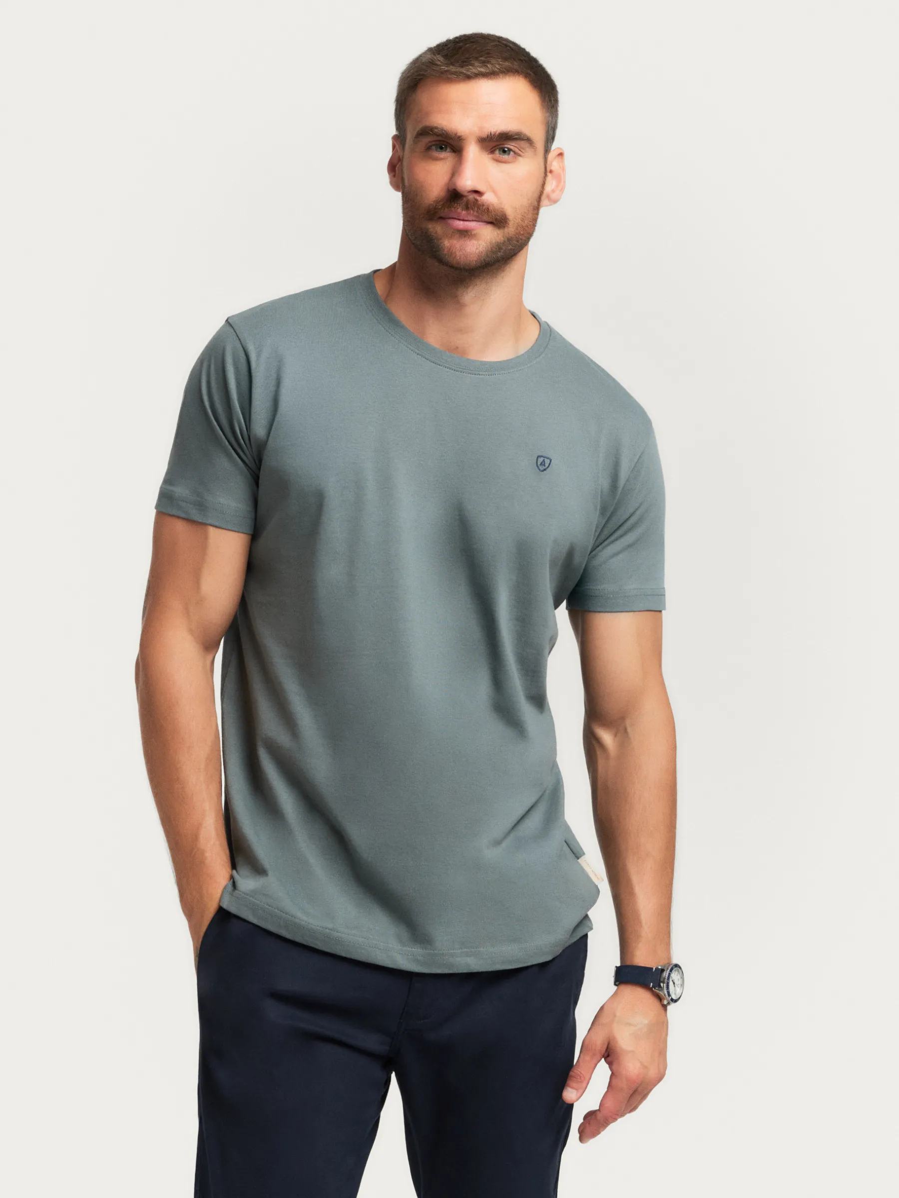 Camisetas<Alvaro Moreno CAMISETA BASICA Azul