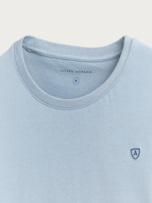 Camisetas<Alvaro Moreno CAMISETA BASICA Celeste