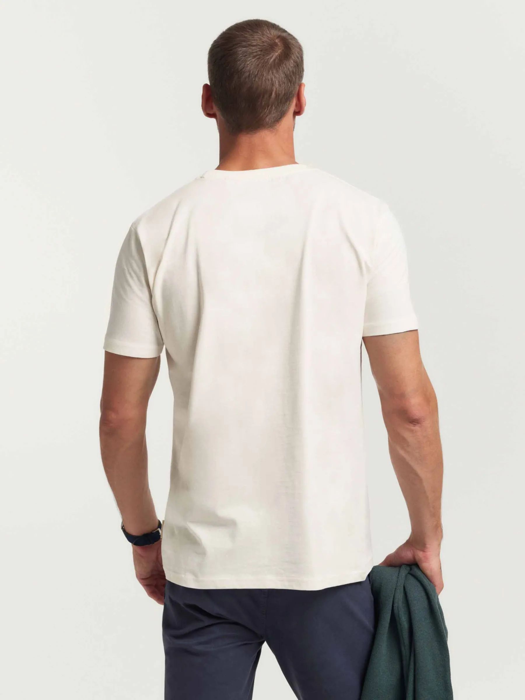 Camisetas<Alvaro Moreno CAMISETA BASICA Crudo