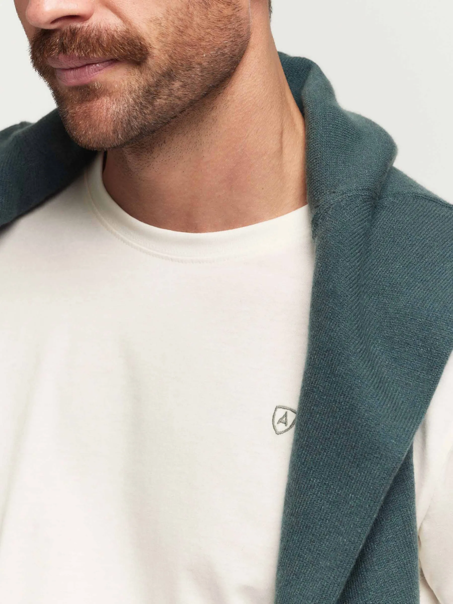 Camisetas<Alvaro Moreno CAMISETA BASICA Crudo