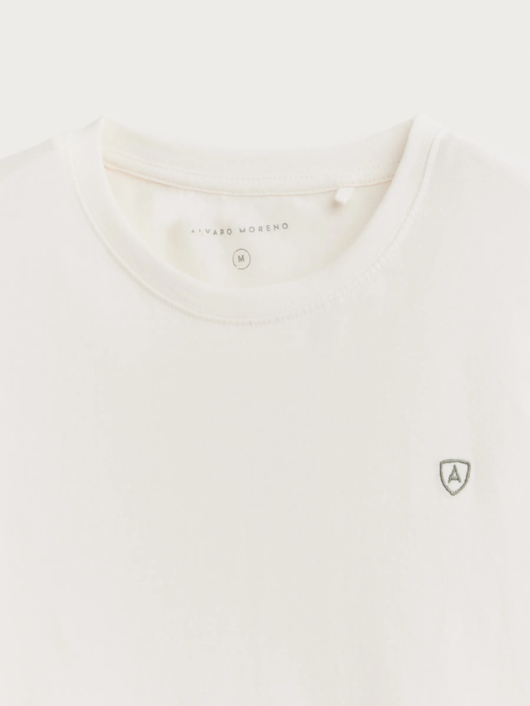 Camisetas<Alvaro Moreno CAMISETA BASICA Crudo