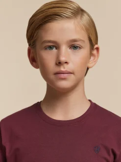 Camisetas<Alvaro Moreno CAMISETA BASICA KIDS Burdeos