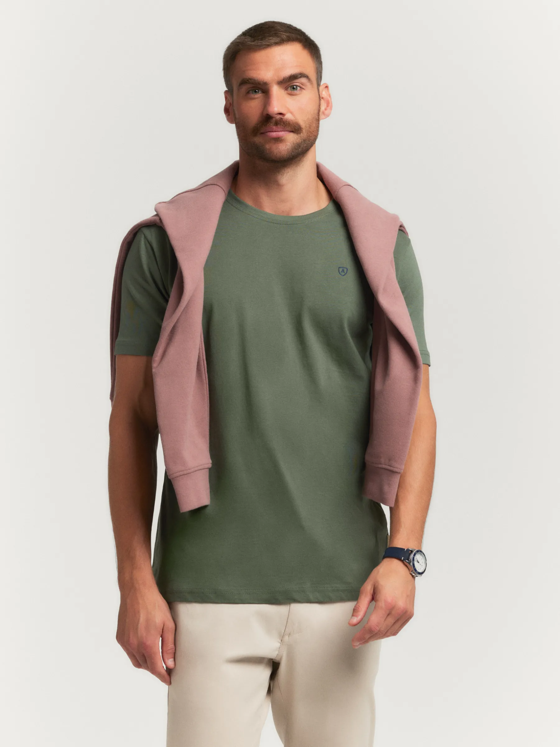 Camisetas<Alvaro Moreno CAMISETA BASICA Verde