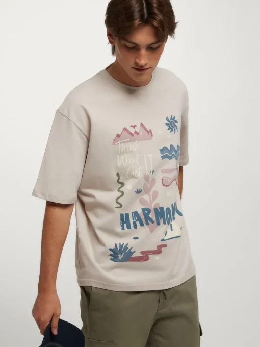 Teen|Camisetas<Alvaro Moreno CAMISETA HARMONY Beige