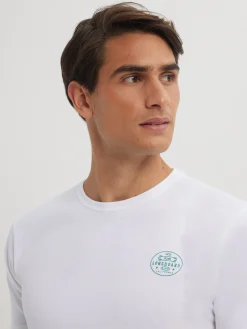 Camisetas<Alvaro Moreno CAMISETA LONGBOARD Blanco