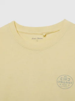 Camisetas<Alvaro Moreno CAMISETA LONGBOARD KIDS Amarillo