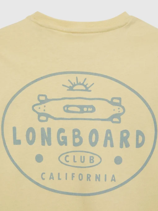 Camisetas<Alvaro Moreno CAMISETA LONGBOARD KIDS Amarillo