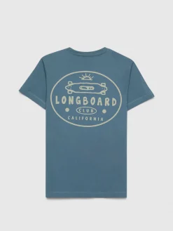 Camisetas<Alvaro Moreno CAMISETA LONGBOARD KIDS Azul