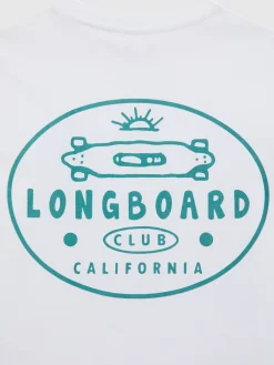 Camisetas<Alvaro Moreno CAMISETA LONGBOARD KIDS Blanco