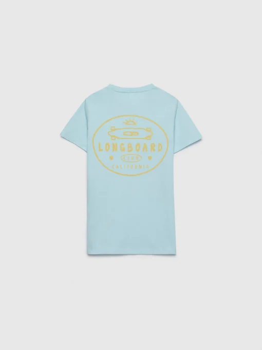 Camisetas<Alvaro Moreno CAMISETA LONGBOARD KIDS Verde Agua