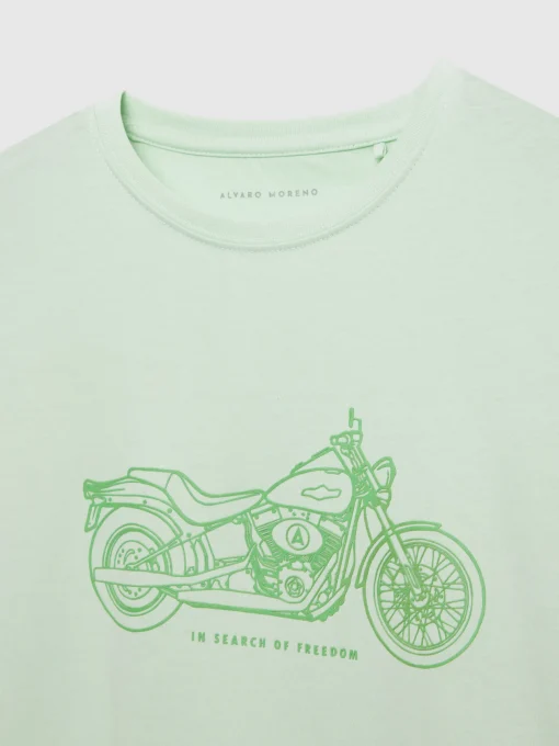 Camisetas<Alvaro Moreno CAMISETA MOTORCYCLE Verde