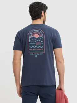 Camisetas<Alvaro Moreno CAMISETA SUNSET Azul Marino