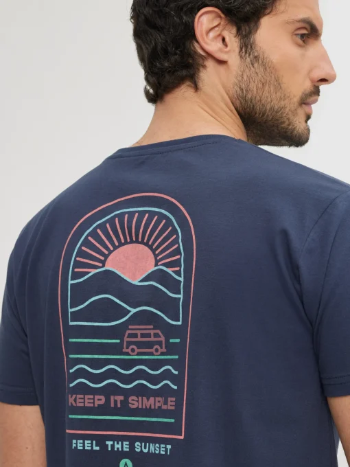 Camisetas<Alvaro Moreno CAMISETA SUNSET Azul Marino