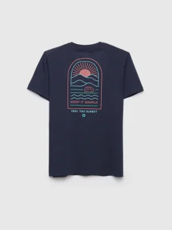 Camisetas<Alvaro Moreno CAMISETA SUNSET Azul Marino