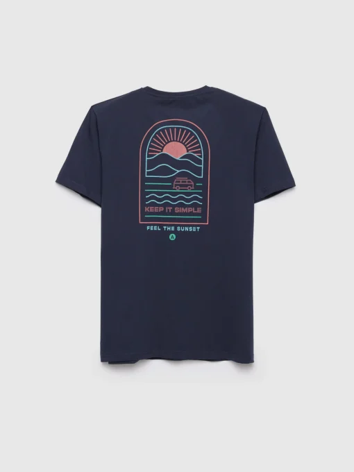 Camisetas<Alvaro Moreno CAMISETA SUNSET Azul Marino