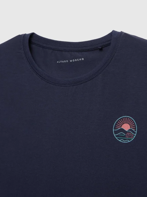Camisetas<Alvaro Moreno CAMISETA SUNSET Azul Marino