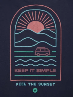 Camisetas<Alvaro Moreno CAMISETA SUNSET Azul Marino