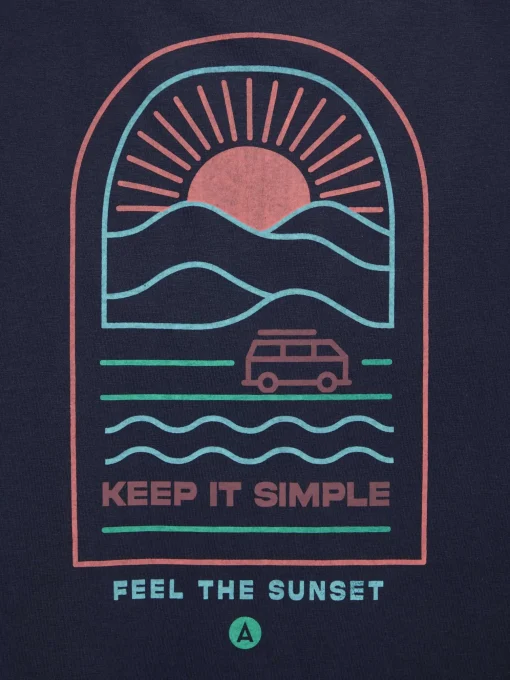 Camisetas<Alvaro Moreno CAMISETA SUNSET Azul Marino