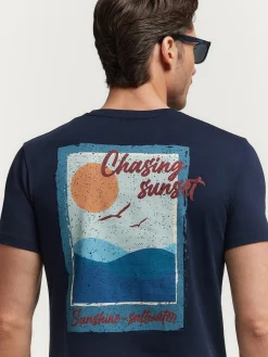 Camisetas<Alvaro Moreno CAMISETA SUNSET Azul Marino