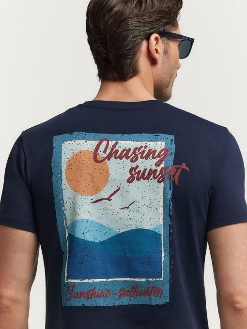 Camisetas<Alvaro Moreno CAMISETA SUNSET Azul Marino