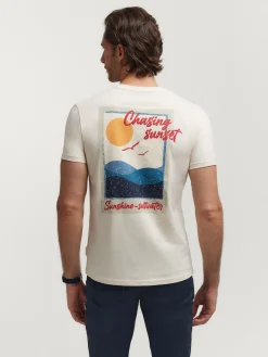 Camisetas<Alvaro Moreno CAMISETA SUNSET Beige