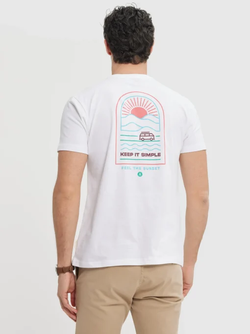 Camisetas<Alvaro Moreno CAMISETA SUNSET Blanco