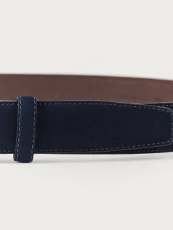 Cinturones<Alvaro Moreno CINTURON ANTE VESTIR Azul Marino