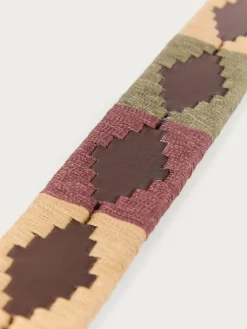 Cinturones<Alvaro Moreno CINTURON PAMPA PIEL Burdeos