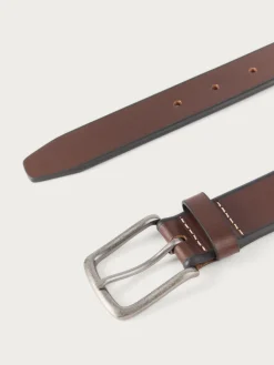 Cinturones<Alvaro Moreno CINTURON PIEL BISEL MARRÓN Marrón