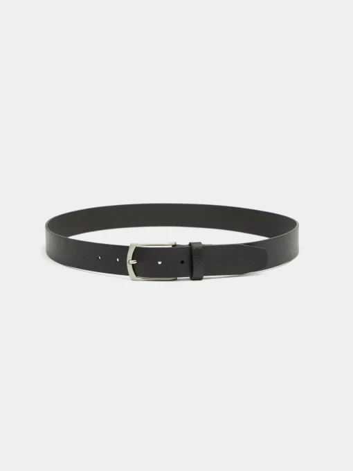 Cinturones<Alvaro Moreno CINTURON PIEL ROUGH Negro