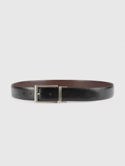 Cinturones<Alvaro Moreno CINTURON REVERSIBLE ROUGH Negro